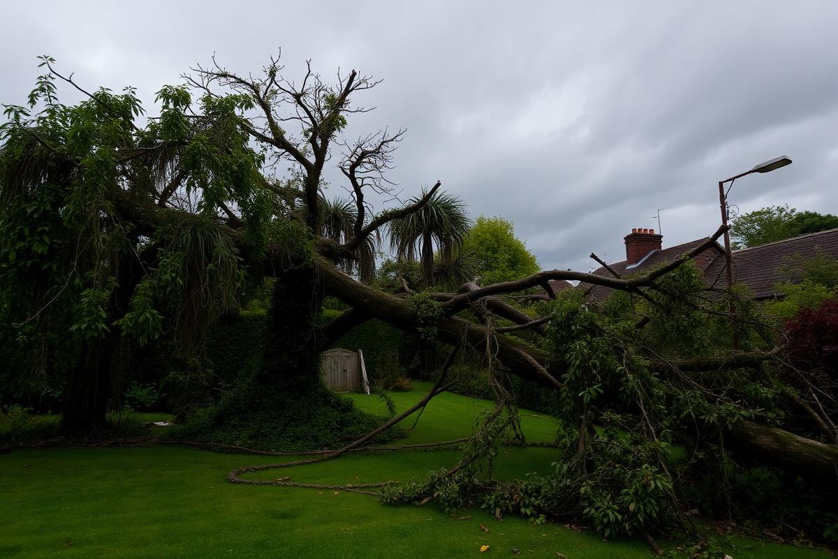 Emergency tree work after storm damage in Chichester